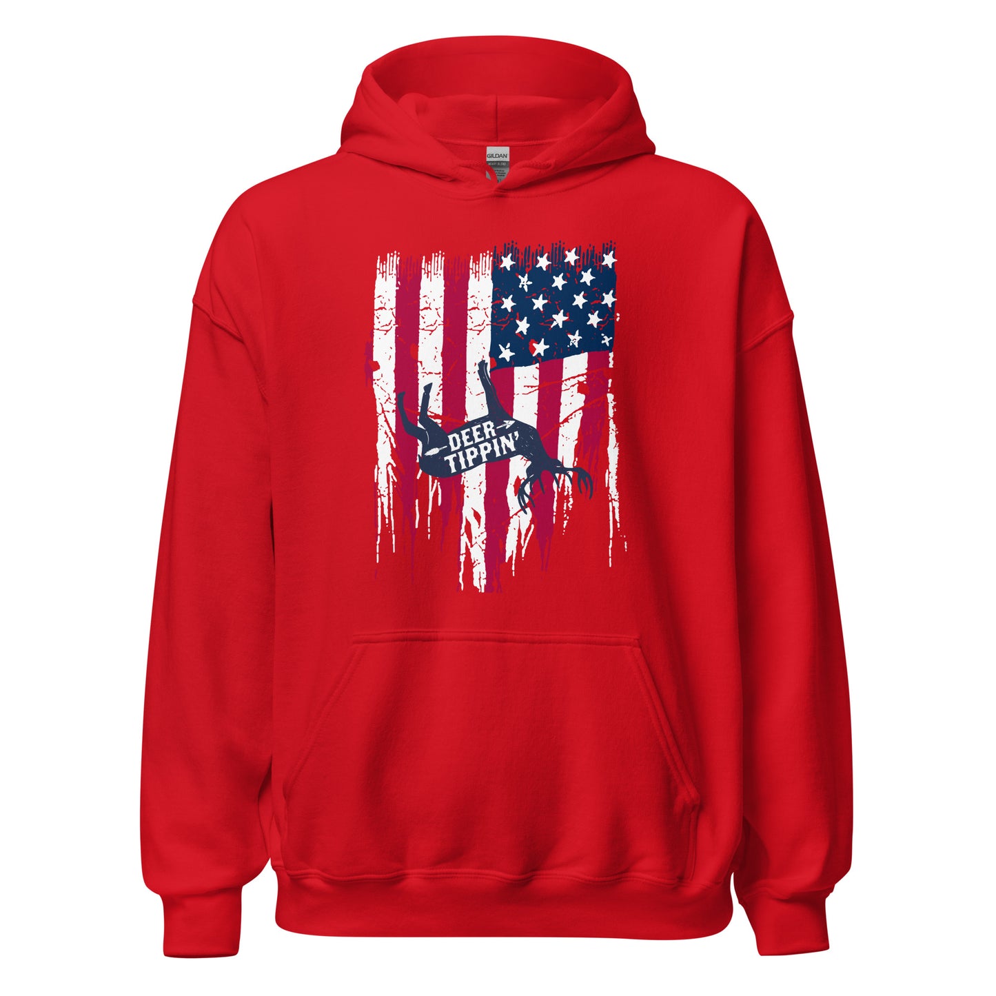 Unisex Hoodie "Deer Tippin' Flag"