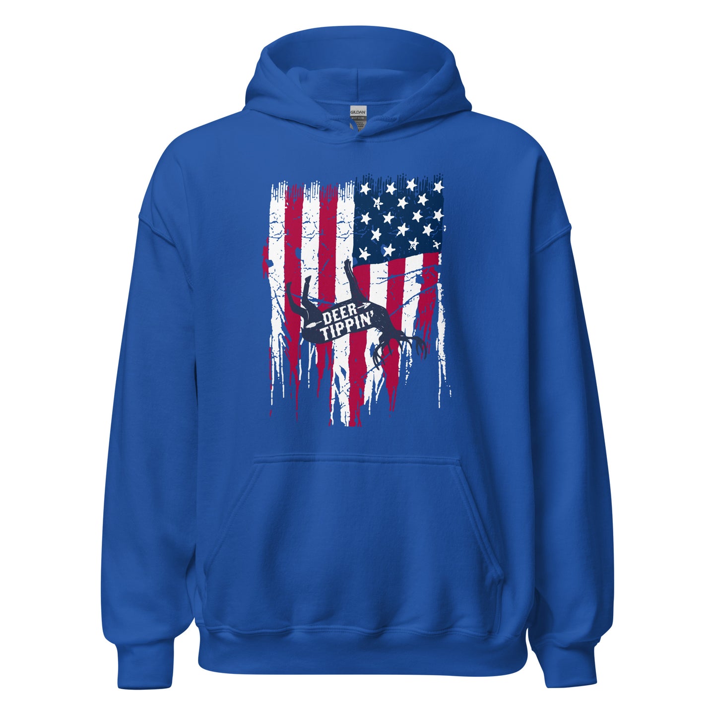Unisex Hoodie "Deer Tippin' Flag"