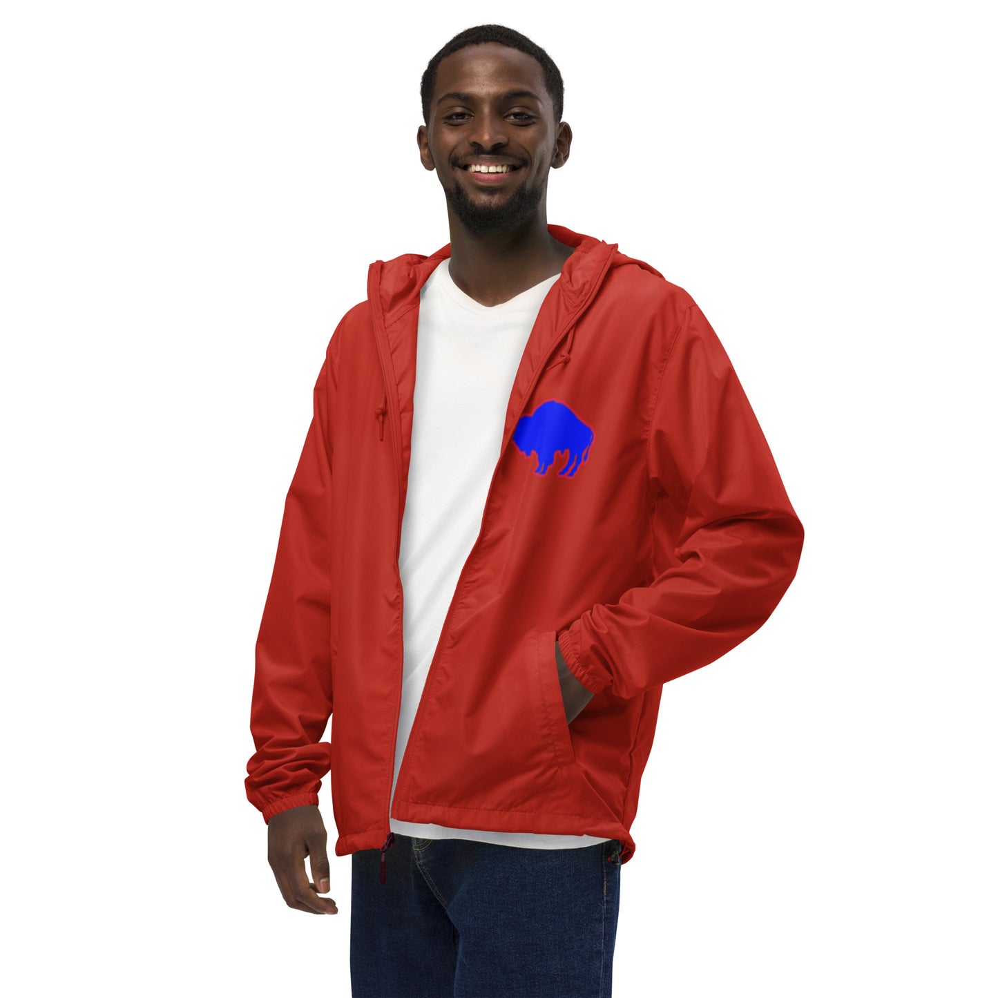 Unisex lightweight zip up windbreaker "Bills Love"