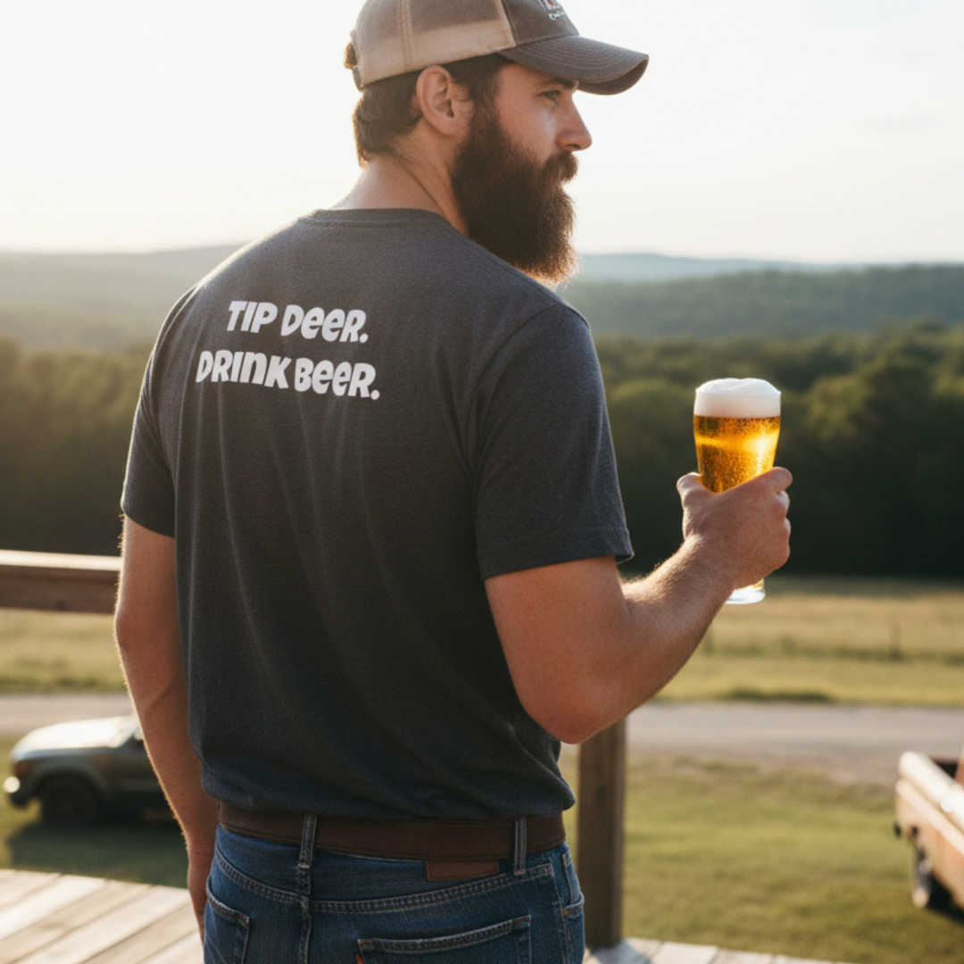 "Tip Deer. Drink Beer." Tee