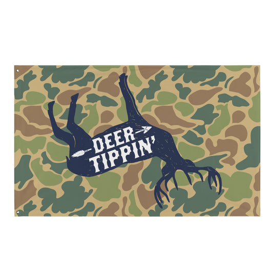 "Camo Deer Tippin" Flag