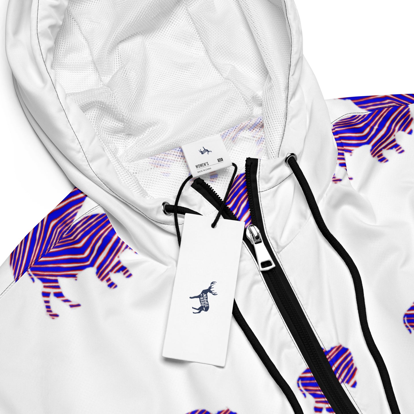 "Bills Love" Women’s cropped water resistant windbreaker