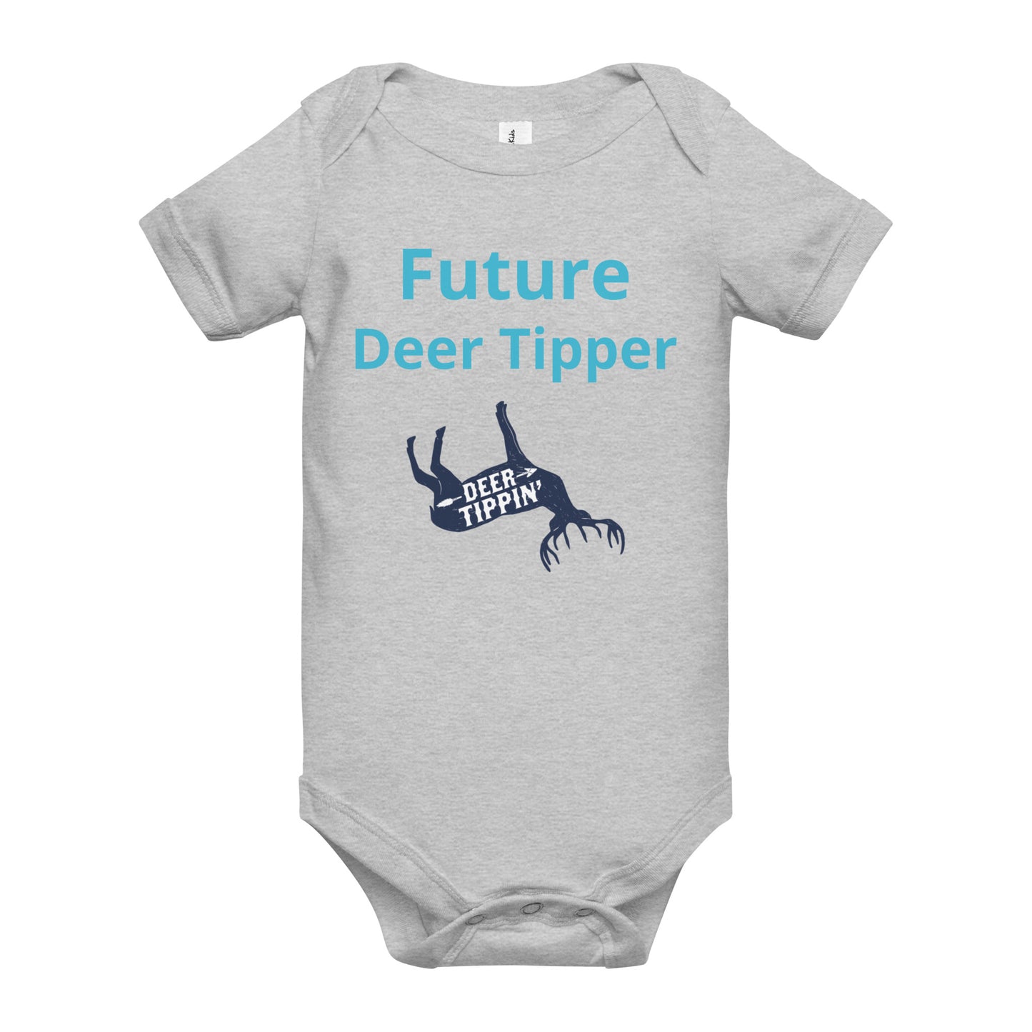 Deer Tippin' Baby short sleeve one piece