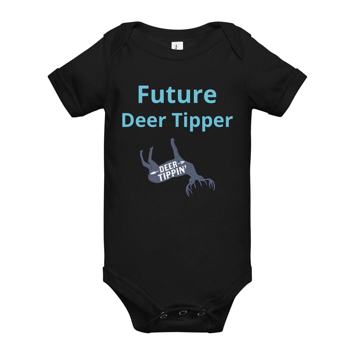 Deer Tippin' Baby short sleeve one piece