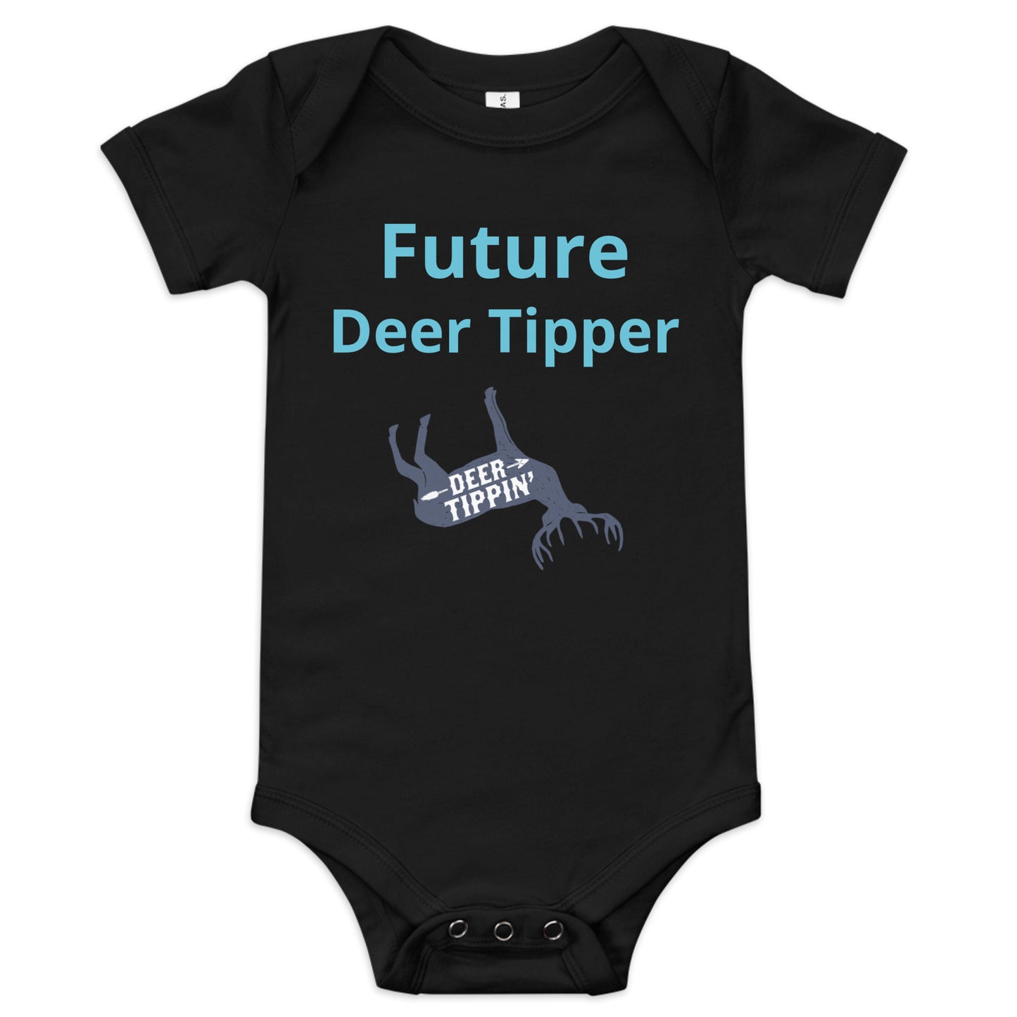 Deer Tippin' Baby short sleeve one piece