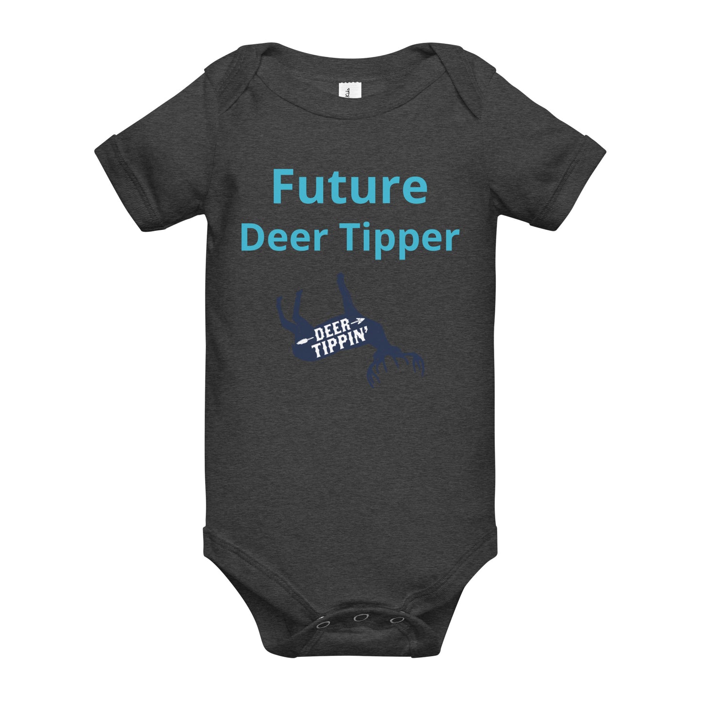 Deer Tippin' Baby short sleeve one piece