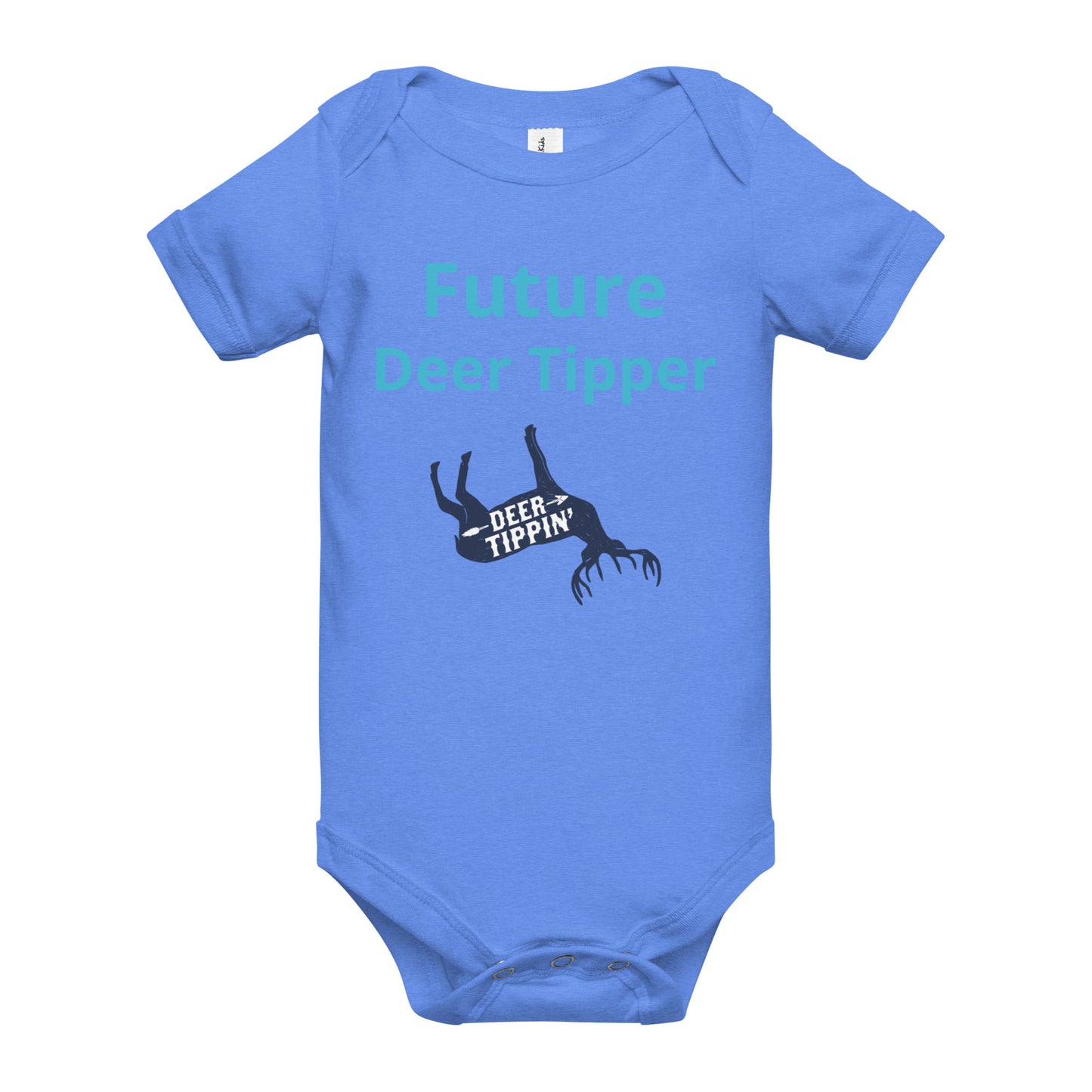 Deer Tippin' Baby short sleeve one piece