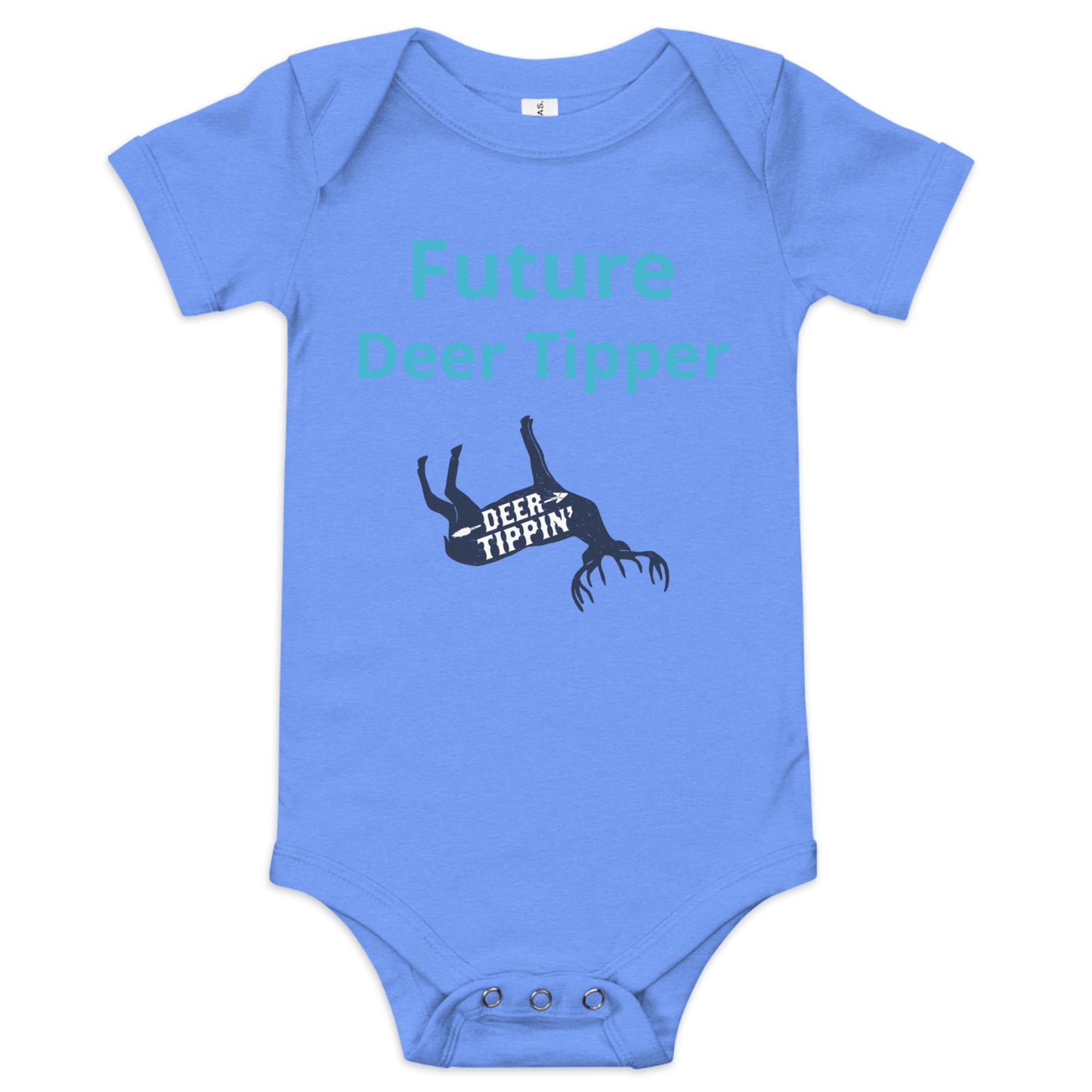 Deer Tippin' Baby short sleeve one piece