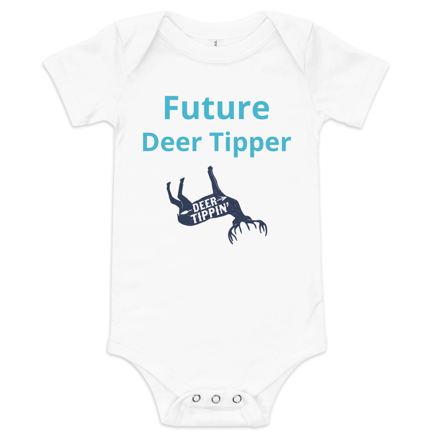 Deer Tippin' Baby short sleeve one piece