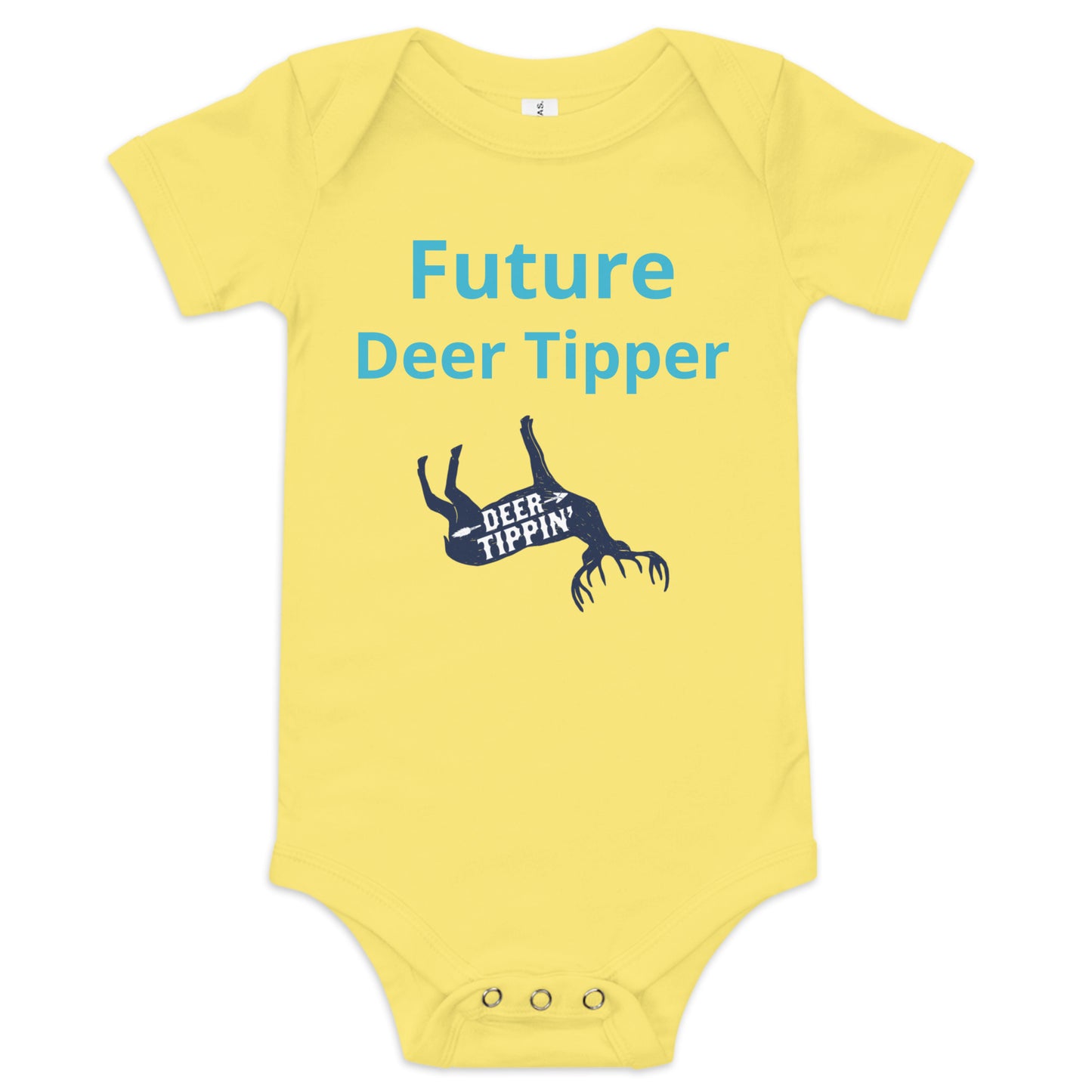 Deer Tippin' Baby short sleeve one piece