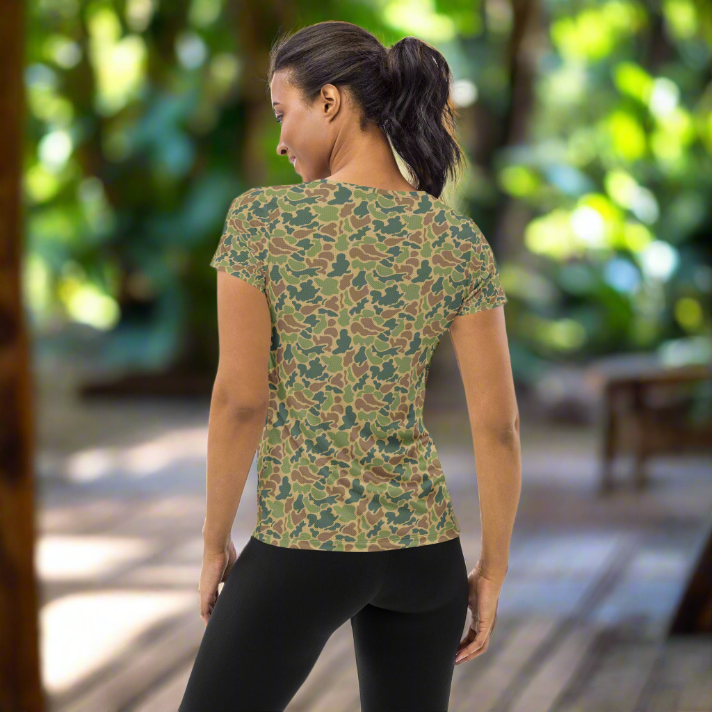 "Relaxed Camo" Women's Athletic T-shirt