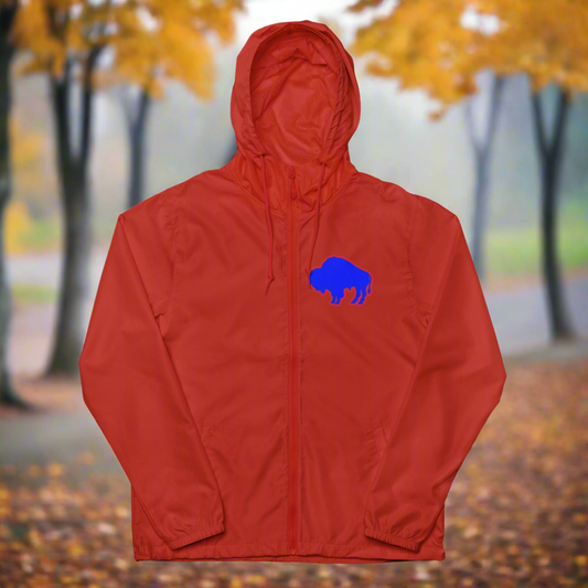 Unisex lightweight zip up windbreaker "Bills Love"