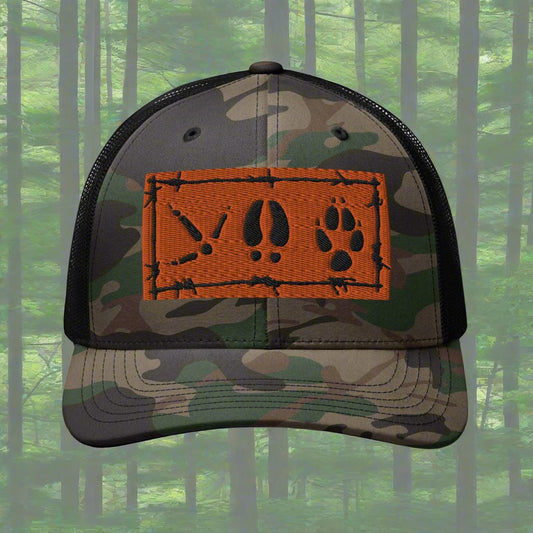 Richardson 112 Camouflage trucker hat "Animal Tracks Label"