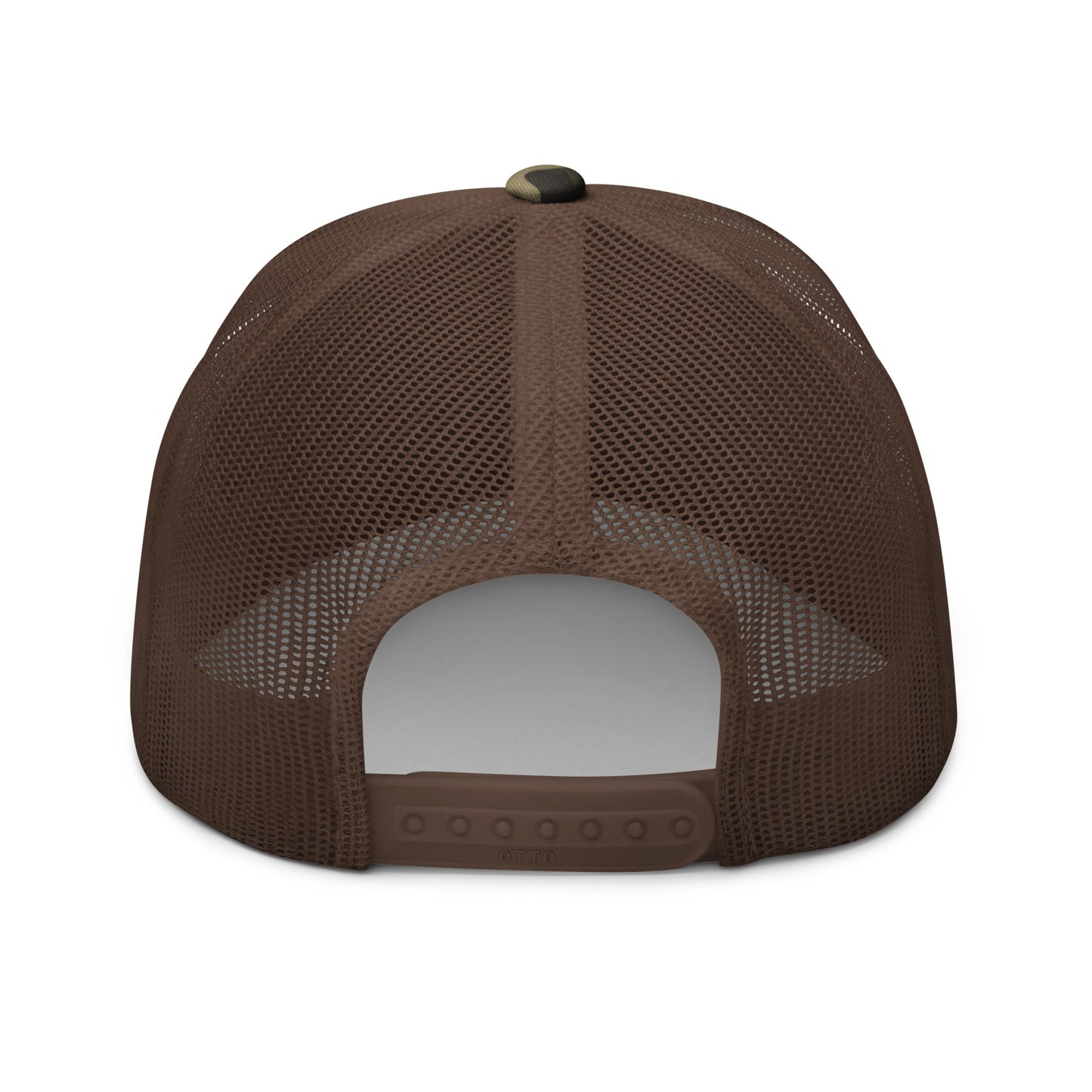 Deer Tippin' camo "Dead head" trucker hat