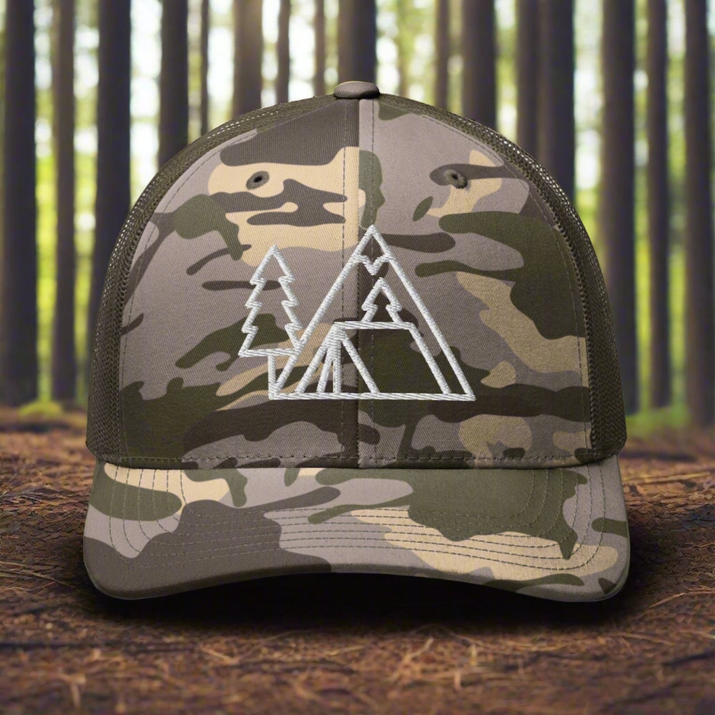 "Outdoor Livin'" Camo trucker hat