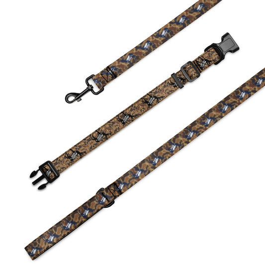 "Deer Tippin" Camo Pet collar & leash