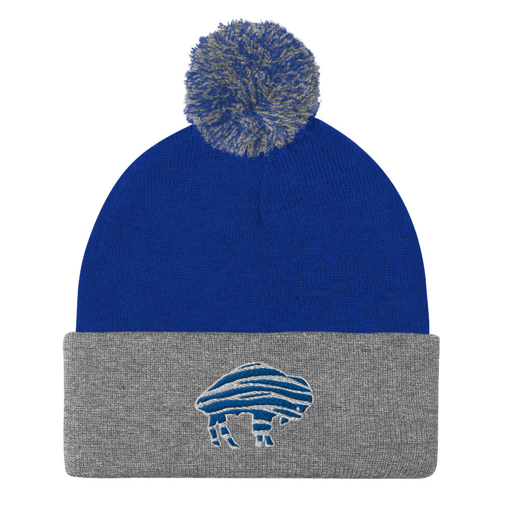 "Bills" Pom Beanie