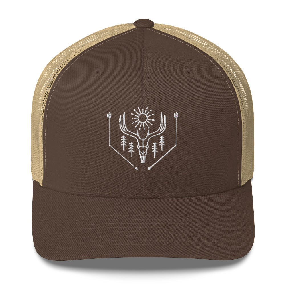 Deer Tippin' Trucker hat "Desert Dead Head"