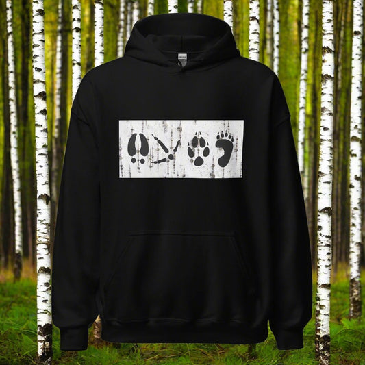 Deer Tippin' Hoodie " 4 Tracks Birch Bark"