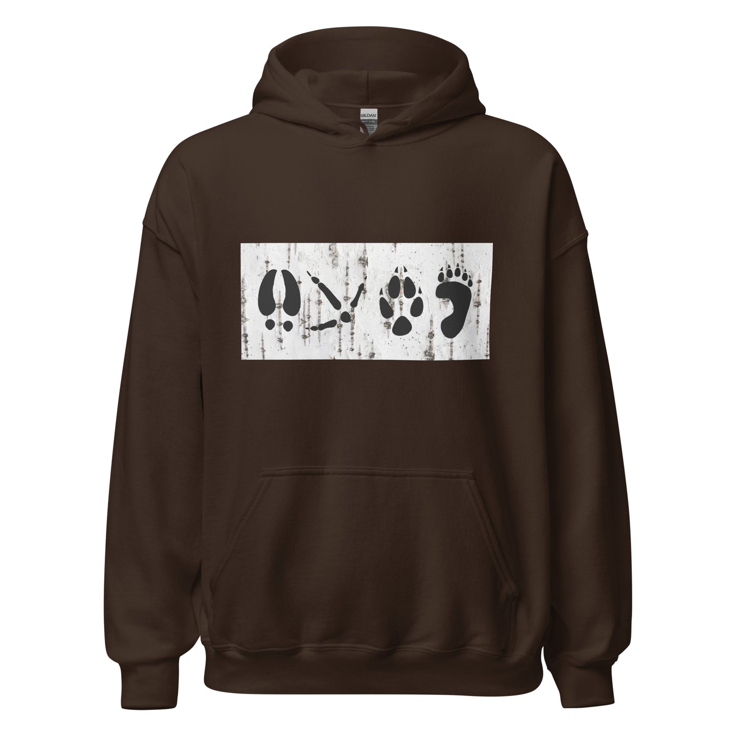 Deer Tippin' Hoodie " 4 Tracks Birch Bark"