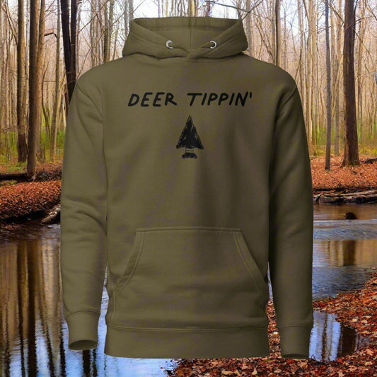 Deer Tippin' Gildan Heavy Blend Unisex Hoodie "Arrowhead"