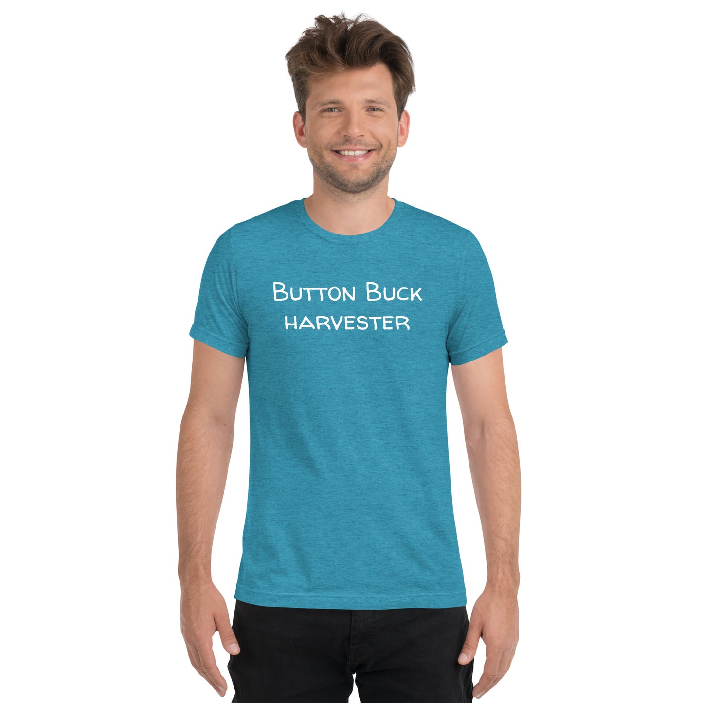 "Button Buck Harvester" T-shirt