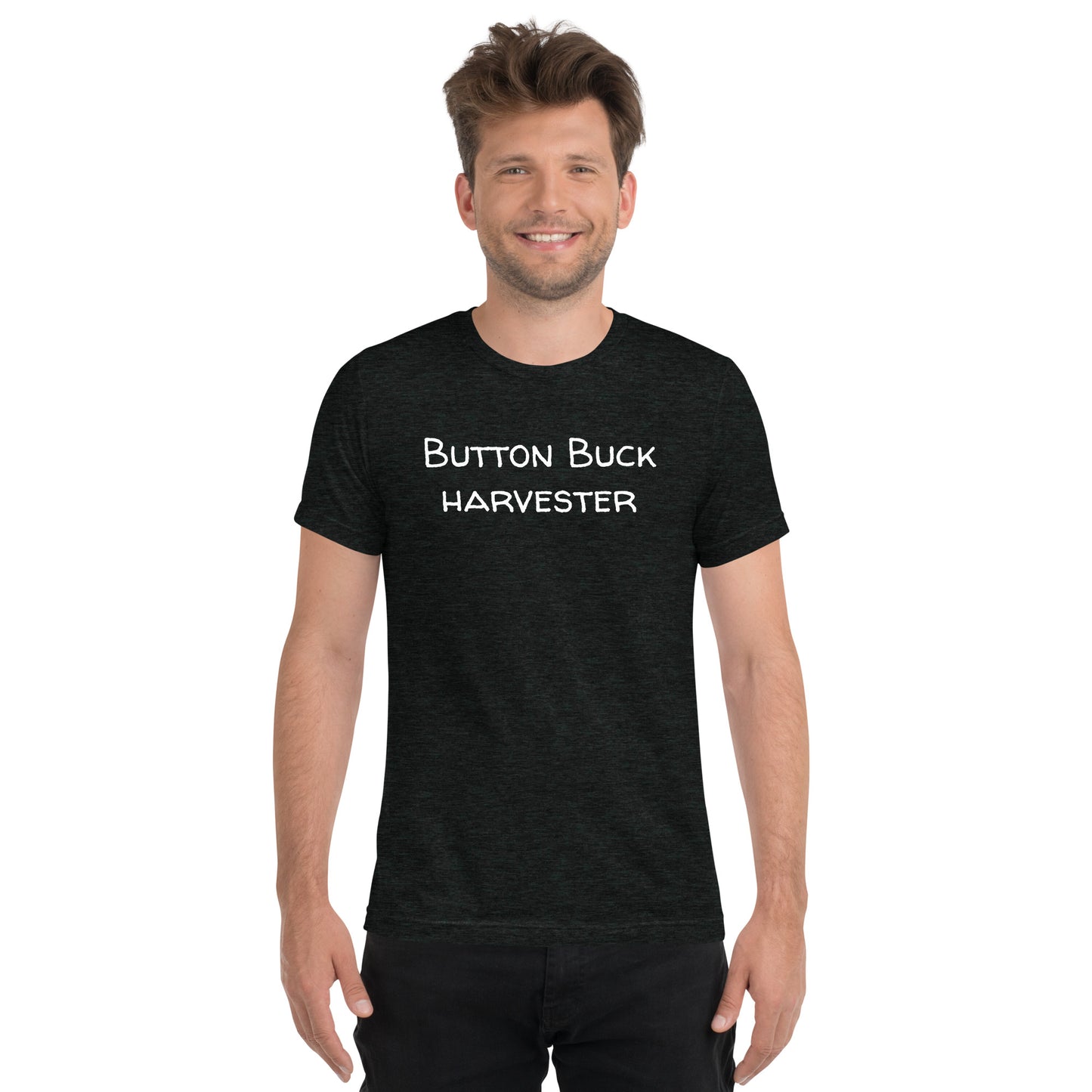 "Button Buck Harvester" T-shirt