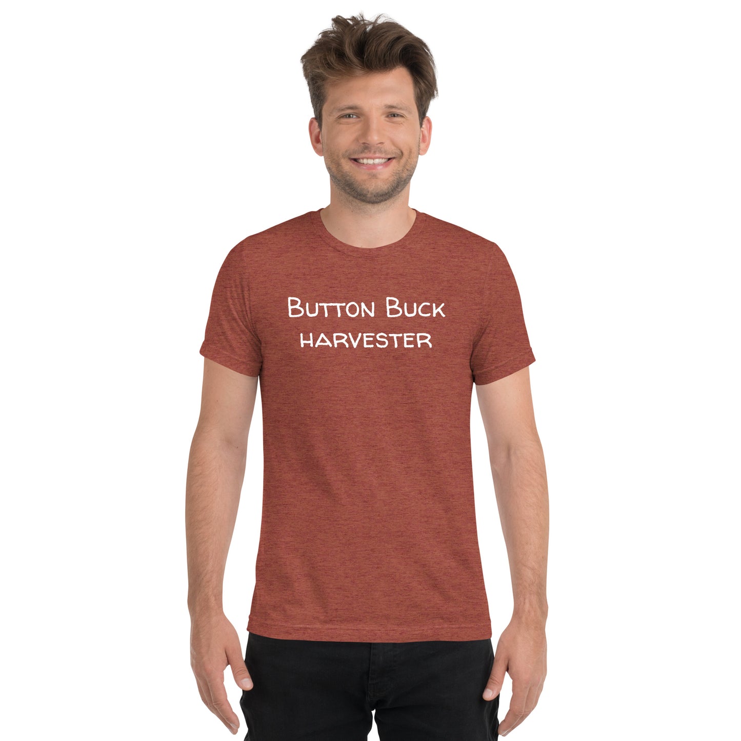 "Button Buck Harvester" T-shirt