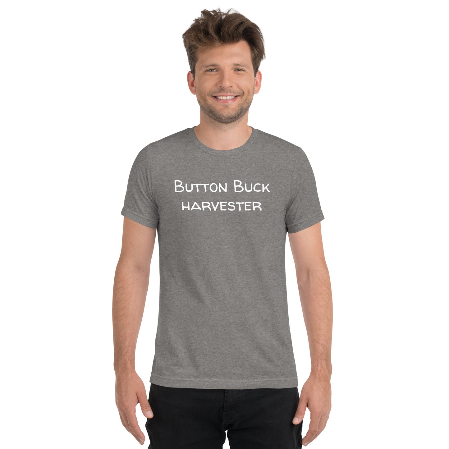 "Button Buck Harvester" T-shirt