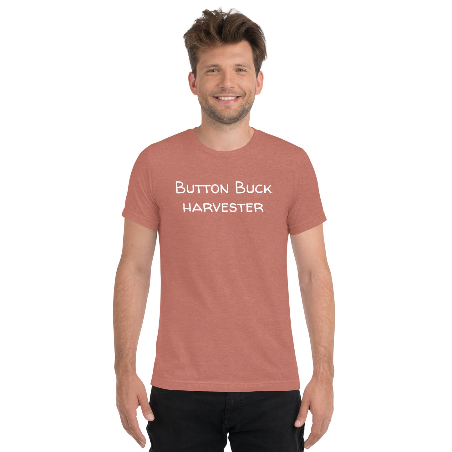 "Button Buck Harvester" T-shirt