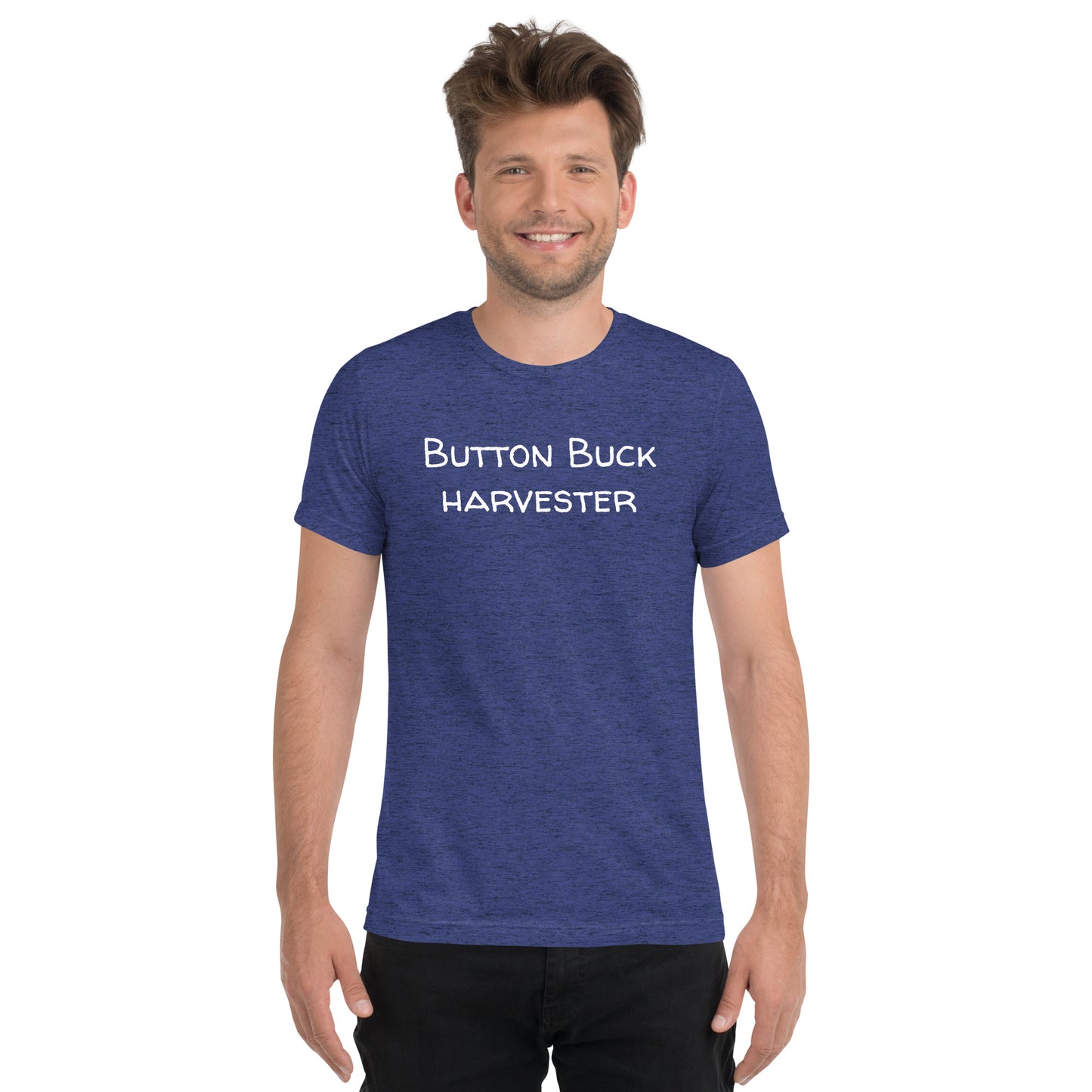 "Button Buck Harvester" T-shirt