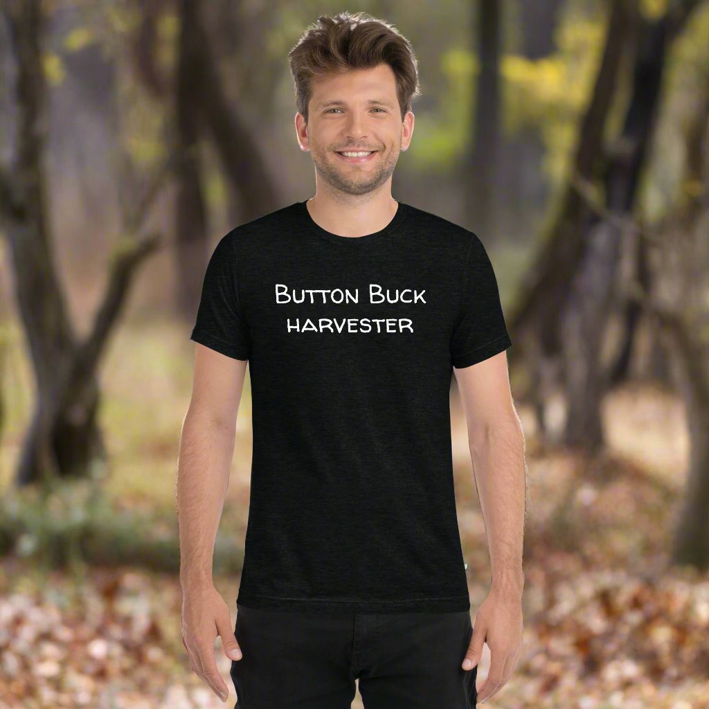 "Button Buck Harvester" T-shirt